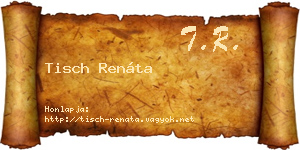 Tisch Renáta névjegykártya
